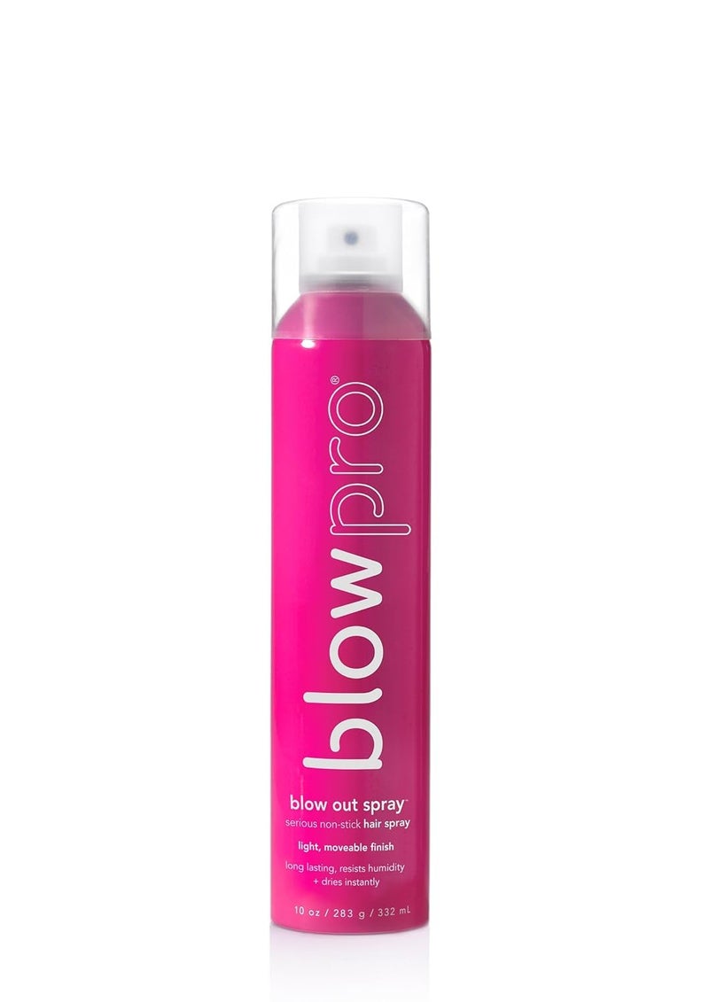 blowpro Blow Out Serious Non-Stick Hairspray, Extra Hold Hairspray - Fine Misting Finishing Spray - Lightweight Finish, Non-Stick - Conditioning Styling Spray - Anti-Humidity Unisex Hair Spray (10 oz)